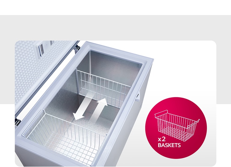 Two baskets can be used fluidly