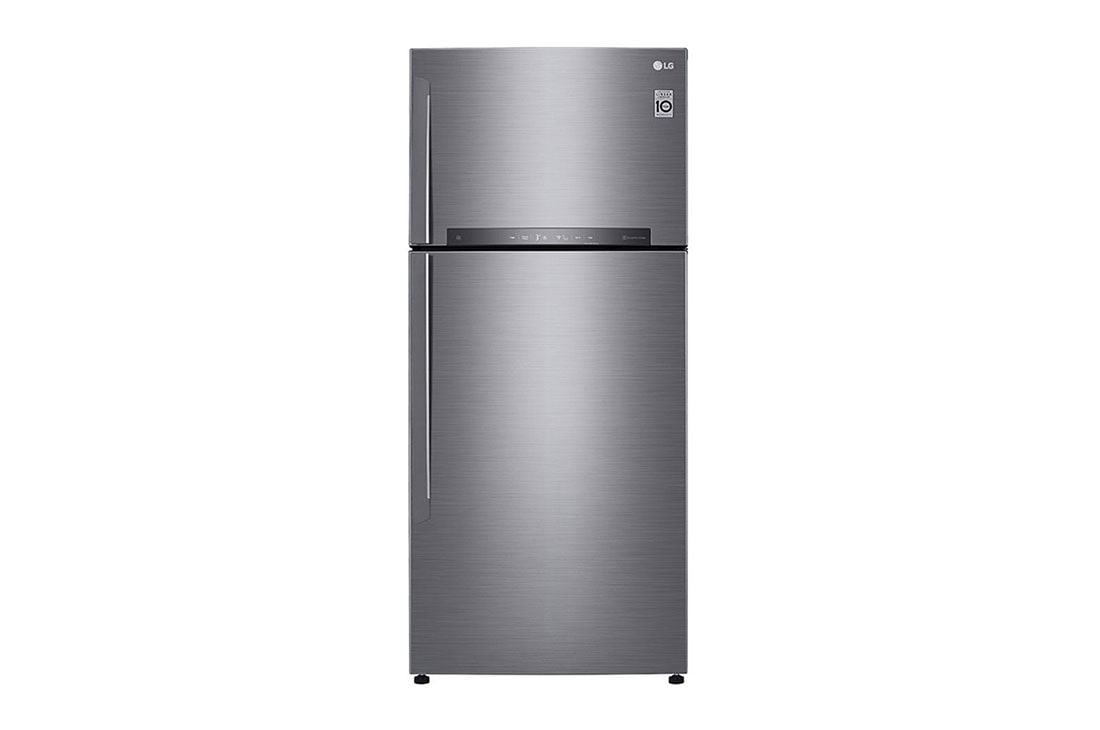 LG Linear Compressor 506 Liter, 18 Cubic Feet, Digital, Hygiene Fresh Filter, Door Cooling, Front view, LG GN-H722HLHU