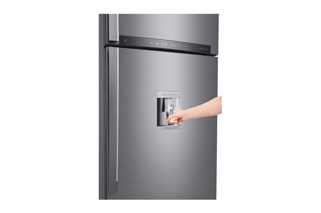 LG 438L LINEAR Top Freezer with Door Mounted Auto Ice Maker, GL-T502HLCL, thumbnail 4