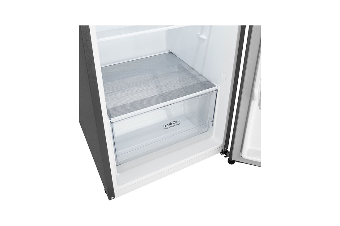 LG 285L Top Freezer Fridge in Platinum Silver, Cool pac, Bottom freezer, GL-B262PQKB, thumbnail 4