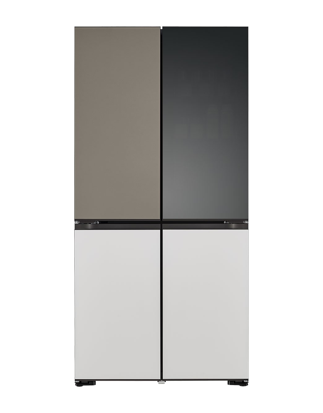 LG 671L , French Door, MoodUP® Refrigerators, Objet Collection, 3 Star, front open, GR-A24FDMMB, thumbnail 2