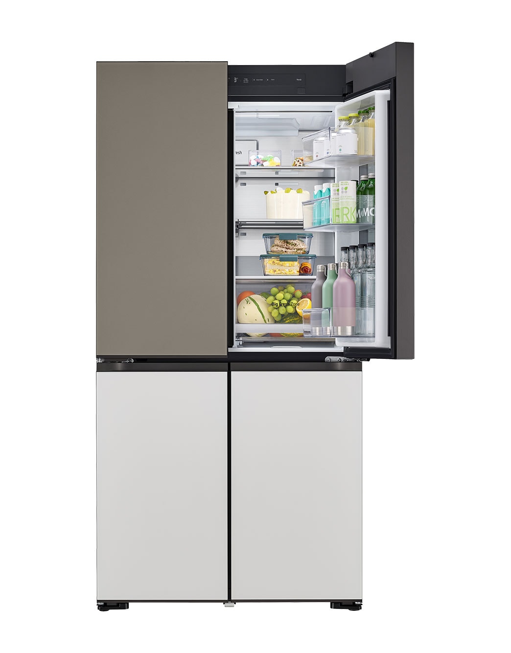 LG 671L , French Door, MoodUP® Refrigerators, Objet Collection, 3 Star, Right_On_Food, GR-A24FDMMB, thumbnail 7