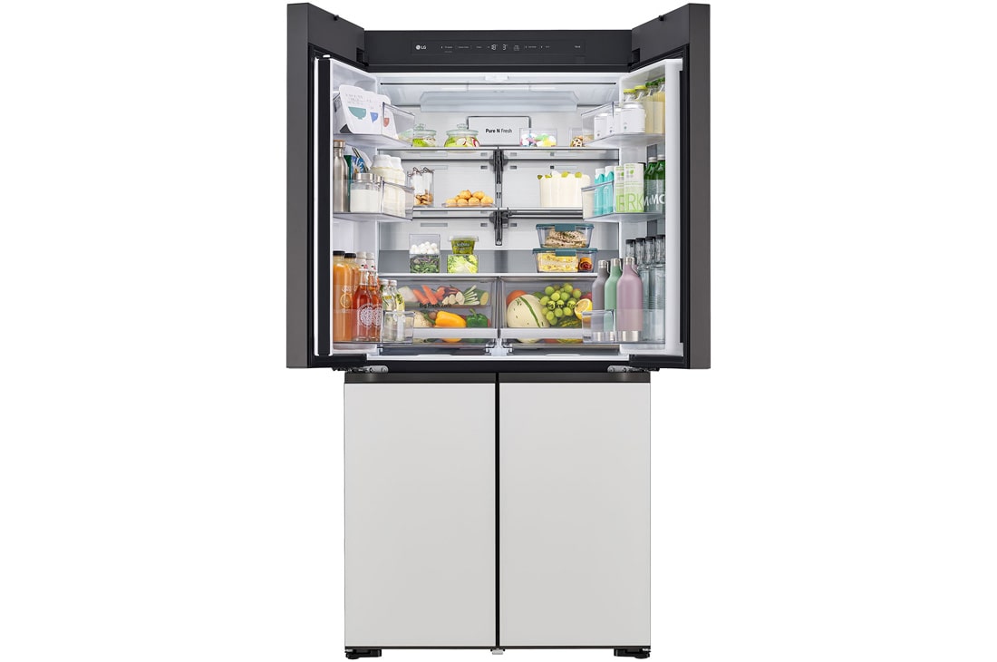 LG 671L , French Door, MoodUP® Refrigerators, Objet Collection, 3 Star, Instaview, GR-A24FDMMB, thumbnail 8