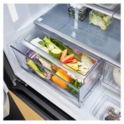 LG 671L , French Door, MoodUP® Refrigerators, Objet Collection, 3 Star, storage view , GR-A24FDMMB, thumbnail 12