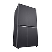 LG 674L Side-by-Side Refrigerator with Multi Air Flow, Multi Digital Sensors, Smart Diagnosis™, Matte Black Finish, 3-Star, Right side view, GC-B257KQJW, thumbnail 12
