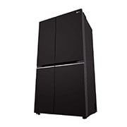 LG 674L Side-by-Side Refrigerator with Hygiene Fresh+™, DoorCooling+™, Smart Diagnosis™, Ebony Sheen Finish, 3-Star, right perspective view, GC-B257SGWL, thumbnail 12