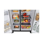 LG 674L Side-by-Side Refrigerator with Hygiene Fresh+™, DoorCooling+™, Smart Diagnosis™, Ebony Sheen Finish, 3-Star, drawer food, GC-B257SGWL, thumbnail 5
