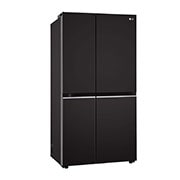 LG 674L Side-by-Side Refrigerator with Hygiene Fresh+™, DoorCooling+™, Smart Diagnosis™, Ebony Sheen Finish, 3-Star, left side, GC-B257SGWL, thumbnail 9