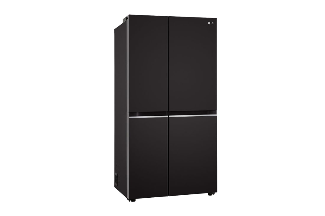 LG 674L Side-by-Side Refrigerator with Hygiene Fresh+™, DoorCooling+™, Smart Diagnosis™, Ebony Sheen Finish, 3-Star, left side, GC-B257SGWL, thumbnail 9