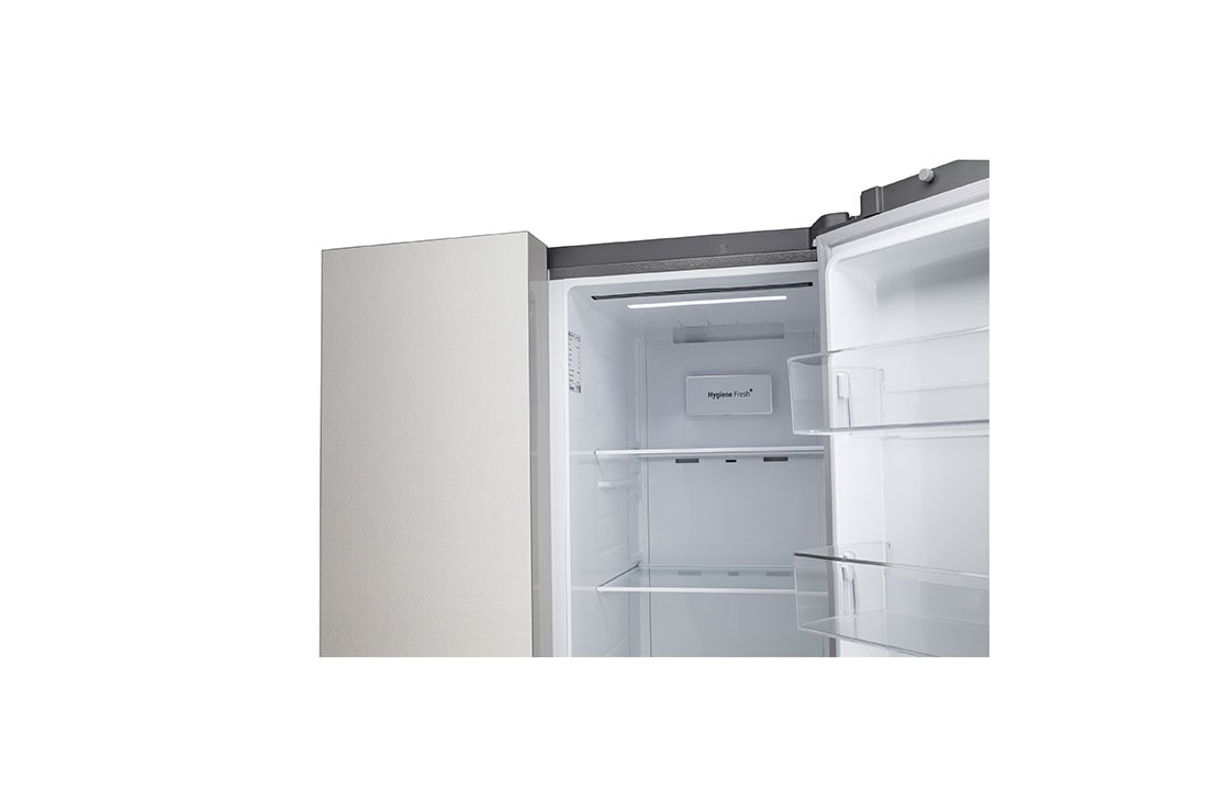 LG 674L Side-by-Side Refrigerator with Hygiene Fresh+™, DoorCooling+™, Smart Diagnosis™, Urban Steel Finish, 3-Star, top freezer, GC-B257KLJW, thumbnail 7