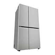 LG 674L Side-by-Side Refrigerator with Hygiene Fresh+™, DoorCooling+™, Smart Diagnosis™, Urban Steel Finish, 3-Star, left perspective, GC-B257KLJW, thumbnail 12