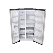 LG 674L Side-by-Side Refrigerator with Hygiene Fresh+™, DoorCooling+™, Smart Diagnosis™, Urban Steel Finish, 3-Star, top view, GC-B257KLJW, thumbnail 14