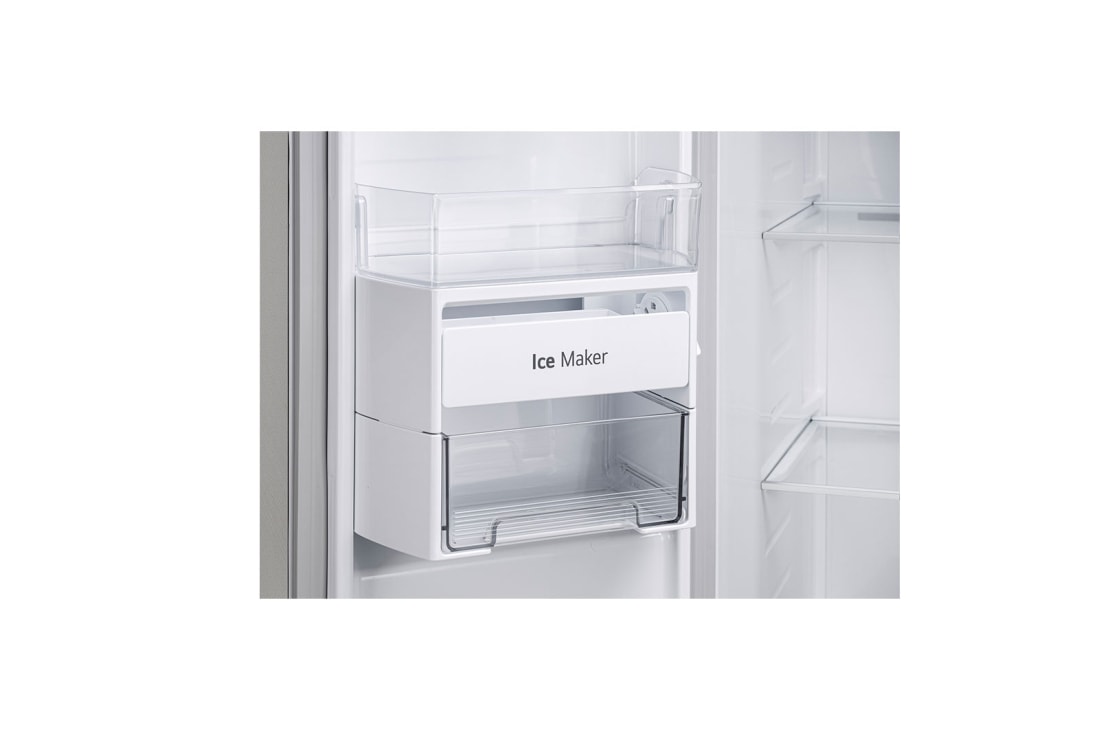 LG 674L Side-by-Side Refrigerator with Hygiene Fresh+™, DoorCooling+™, Smart Diagnosis™, Urban Steel Finish, 3-Star, freezer, GC-B257KLJW, thumbnail 5