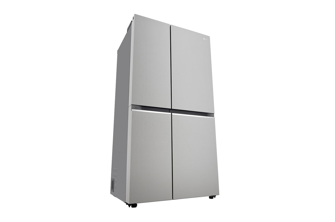 LG 674L Side-by-Side Refrigerator with Hygiene Fresh+™, DoorCooling+™, Smart Diagnosis™, Urban Steel Finish, 3-Star, left perspective, GC-B257KLJW, thumbnail 12