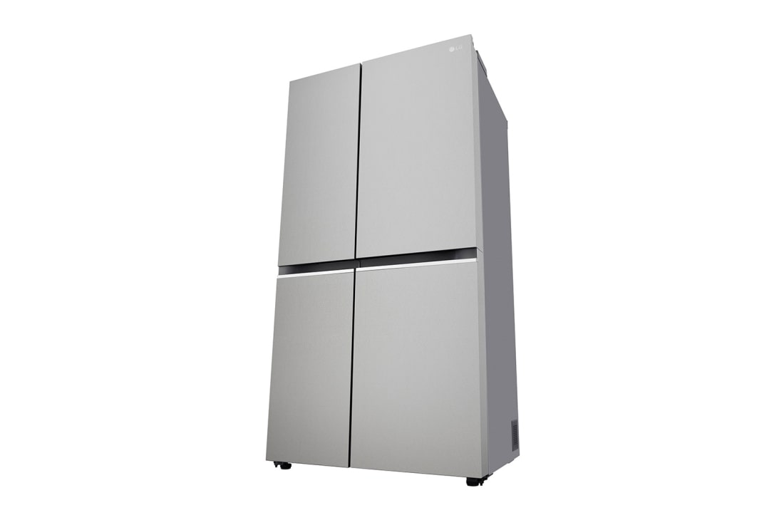 LG 674L Side-by-Side Refrigerator with Hygiene Fresh+™, DoorCooling+™, Smart Diagnosis™, Urban Steel Finish, 3-Star, right perspective, GC-B257KLJW, thumbnail 13