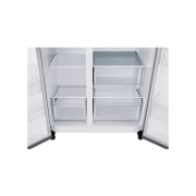 LG 674L Side-by-Side Refrigerator with Hygiene Fresh+™, DoorCooling+™, Smart Diagnosis™, Urban Steel Finish, 3-Star, inside view, GC-B257KLJW, thumbnail 6