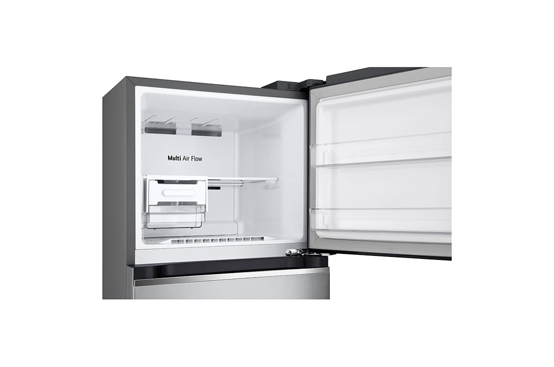 LG 260L Top Freezer Fridge in Platinum Silver Steel, Cool pac, GL-B242PQKB, GL-B242PQKB, thumbnail 4