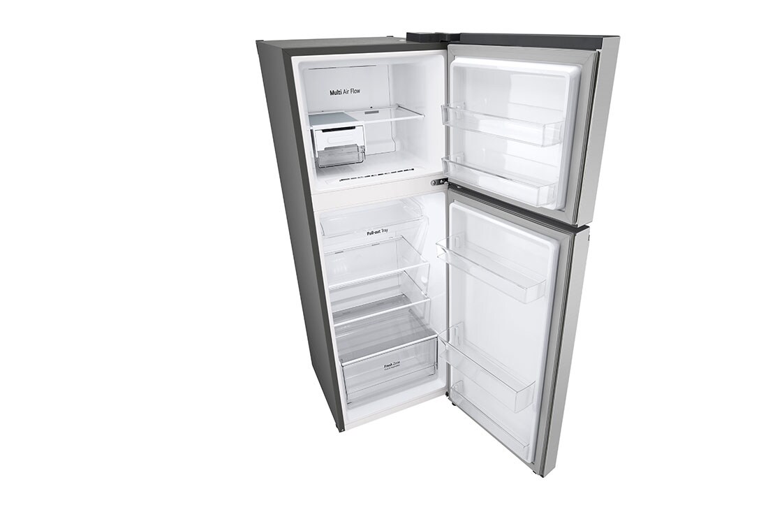 LG 260L Top Freezer Fridge in Platinum Silver Steel, Cool pac, GL-B242PQKB, GL-B242PQKB, thumbnail 9