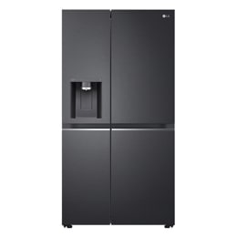 674L Side-by-Side Fridge with UVnano® Water Dispenser in Matte Black Finish2