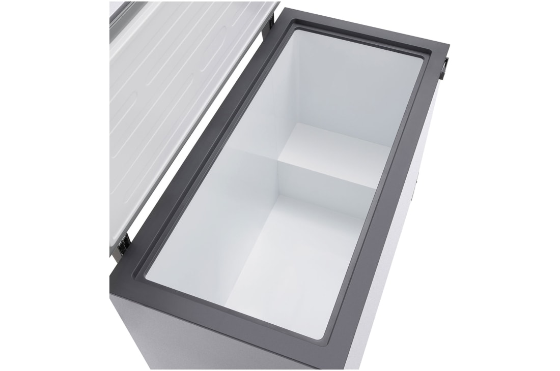 LG 398L Chest Freezer Silver, LG chest freezer inside space view, GCFB405BQCF, thumbnail 5