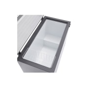 LG 398L Chest Freezer Silver, LG chest freezer inside accessory space view, GCFB405BQCF, thumbnail 6
