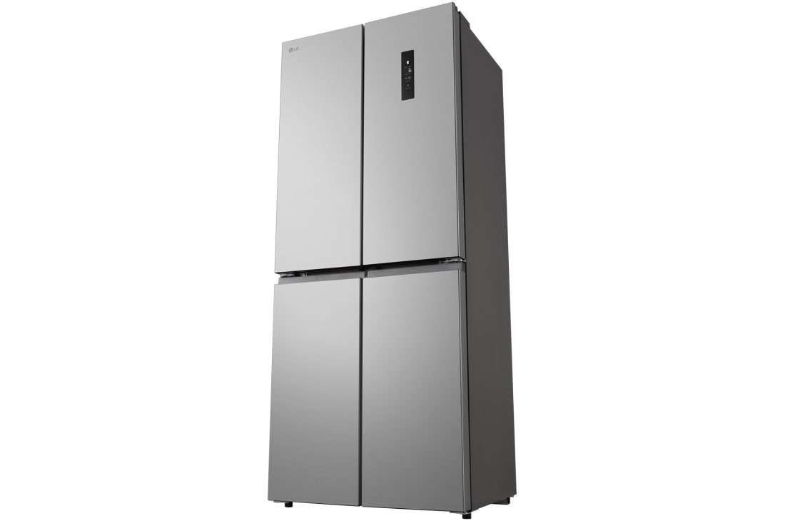 LG 400L Multi-Door Refrigerator prime silver, lg multi door refrigerator left side view, GCFB41FPLAM, thumbnail 14