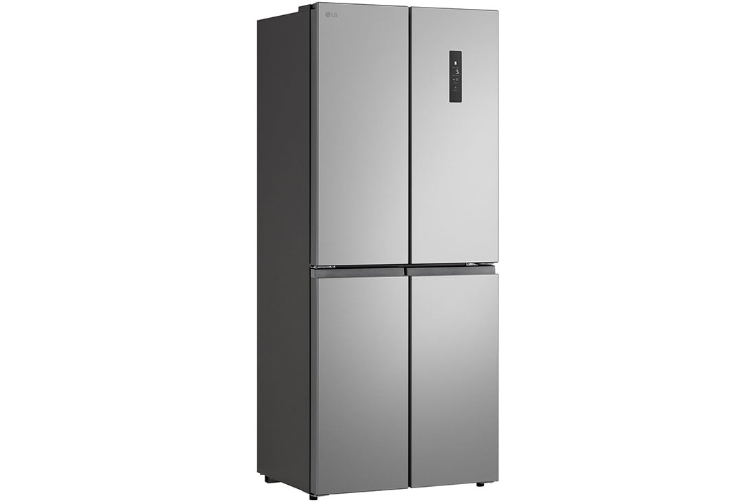 LG 400L Multi-Door Refrigerator prime silver, lg multi door refrigerator left side view, GCFB41FPLAM, thumbnail 8