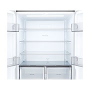 LG 502L Multi-Door Refrigerator prime silver, LG multi door refrigerator Prime Silver refrigerator compartment with adjustable shelves, GCFB48FPLAM, thumbnail 4