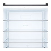 LG 502L Multi-Door Refrigerator prime silver, LG multi door refrigerator Prime Silver interior featuring wide glass shelves, GCFB48FPLAM, thumbnail 5