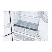 LG 502L Multi-Door Refrigerator prime silver, LG multi door refrigerator in Prime Silver with Fresh Converter drawer for flexible food storage, GCFB48FPLAM, thumbnail 6