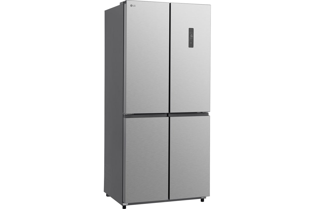 LG 502L Multi-Door Refrigerator prime silver, LG multi door refrigerator Prime Silver left side view, GCFB48FPLAM, thumbnail 12