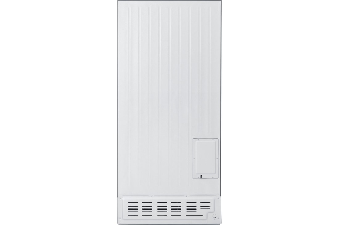 LG 502L Multi-Door Refrigerator prime silver, LG multi door refrigerator Prime Silver rear view showing ventilation design, GCFB48FPLAM, thumbnail 14