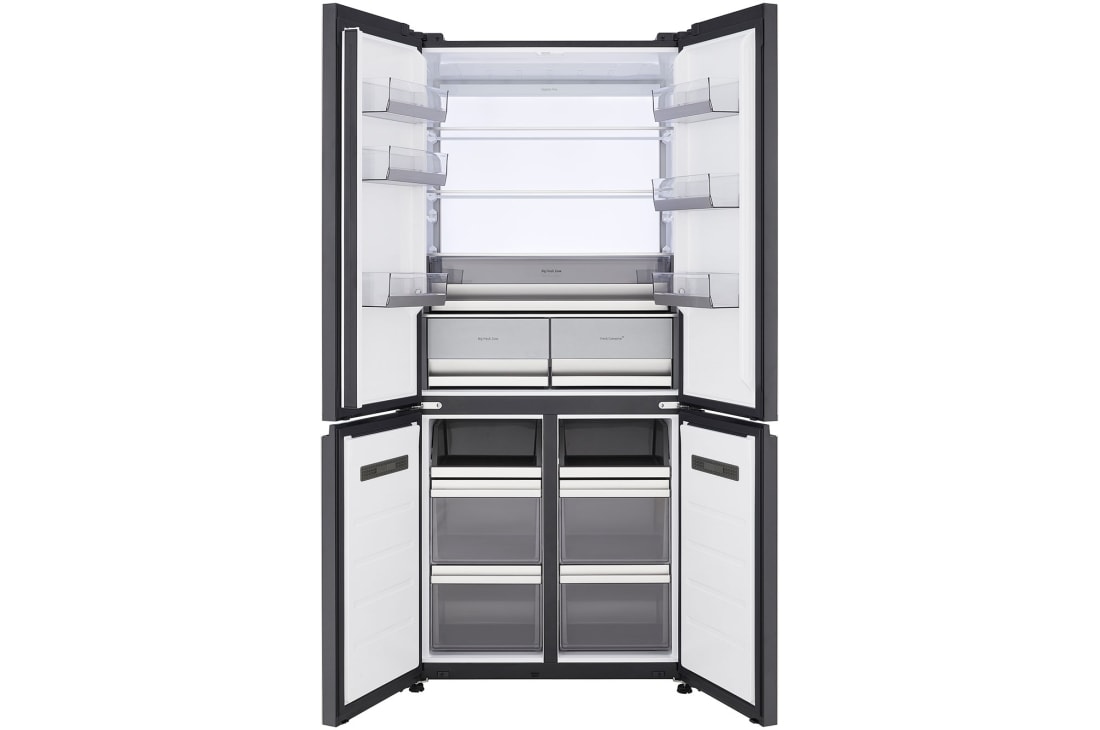 LG 512L Multi-Door Refrigerator beigeglass, lg multi door refrigerator open door view, GCFB50FPLAM, thumbnail 2