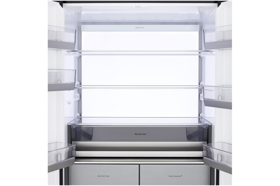 LG 512L Multi-Door Refrigerator beigeglass, lg multi door refrigerator top compartment open view, GCFB50FPLAM, thumbnail 3