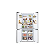 LG 512L Multi-Door Refrigerator beigeglass, lg multi door refrigerator open door view, GCFB50FPLAM, thumbnail 2