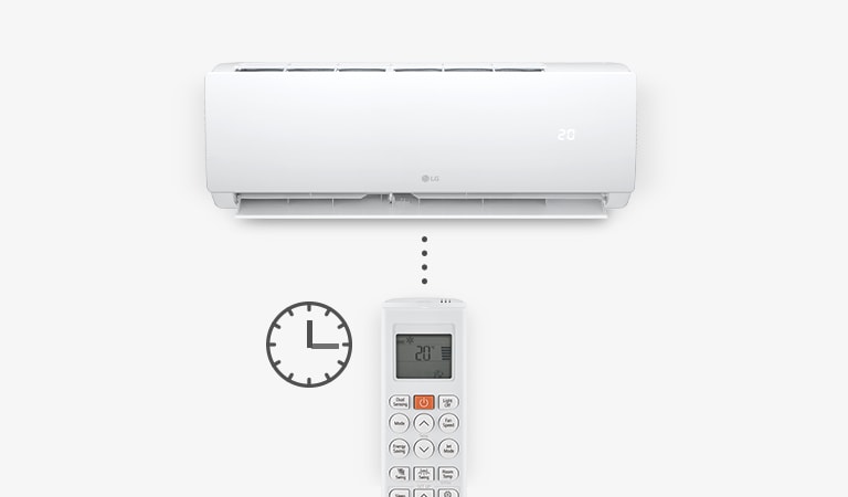 The air conditioner is controlled by remote time controller.