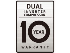 The DUAL Inverter 10 Year Warranty logo