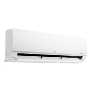 LG DUALCOOL MOSQUITO AWAY AC INVERTER 1.5HP, Left-angle view of an air conditioner with the vane half open, S4-Q12JA28J, thumbnail 11