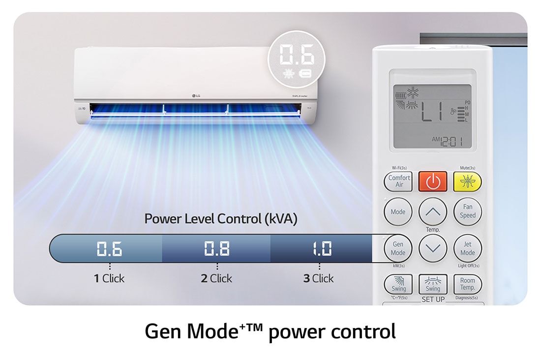LG DUALCOOL INVERTER 2HP AC , GenMode+™, S4-Q18KL28E, thumbnail 11