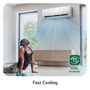 LG DUALCOOL INVERTER 2HP AC , FastCooling, S4-Q18KL28E, thumbnail 12