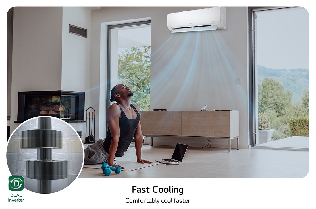 Lg dual hot sale cool