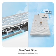 LG DUAL INVERTER AC 2HP, Fine Dust Filter, S4-Q18JLQAL, thumbnail 9