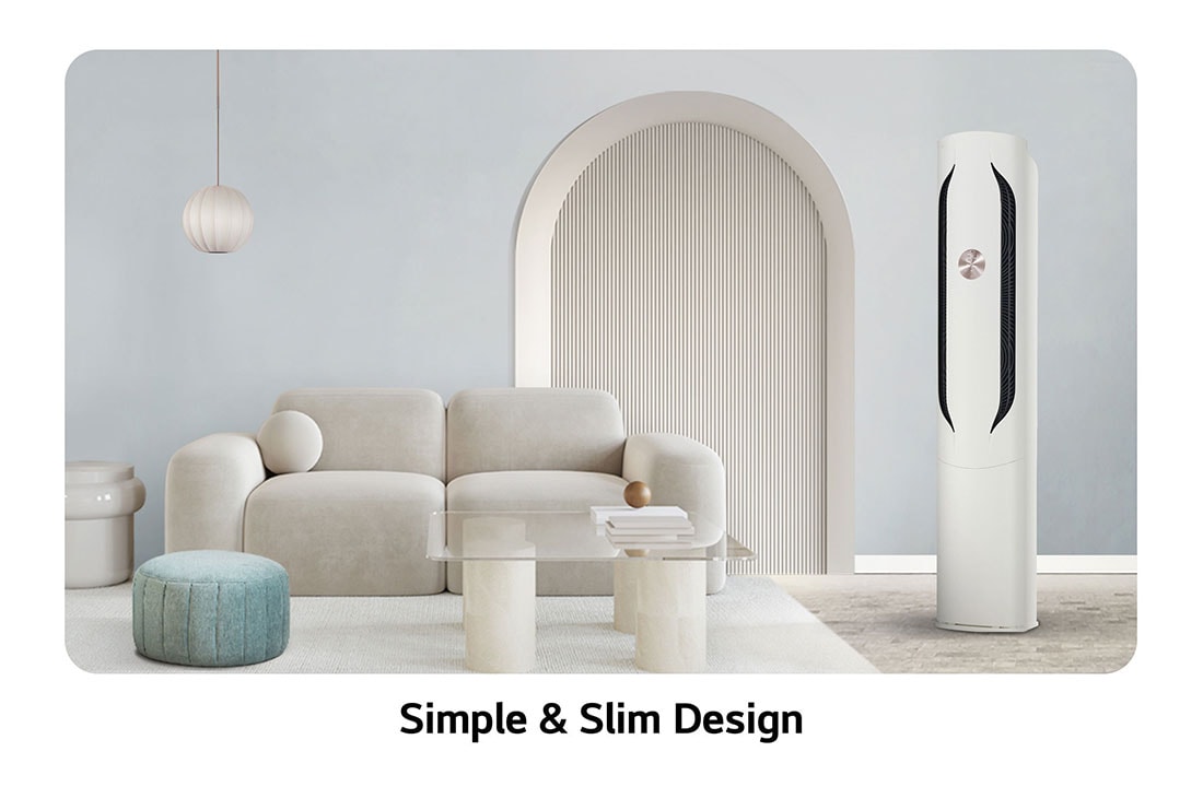 LG 2.5HP Dual Inverter Floor Standing AC - AirTower L, Simple & Slim Design, F4-Q25N2XA0, thumbnail 2