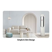 LG 2.5HP Dual Inverter Floor Standing AC - AirTower L, Simple & Slim Design, F4-Q25N2XA0, thumbnail 2