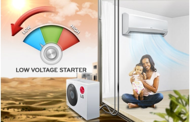 LG Air Conditioner with Low Voltage Start, HS-C0964SA9, thumbnail 2