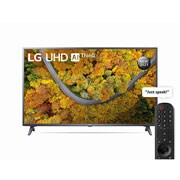 LG UP75 55inch 4K Smart UHD TV, front view with infill image, 55UP7550PVG, thumbnail 2
