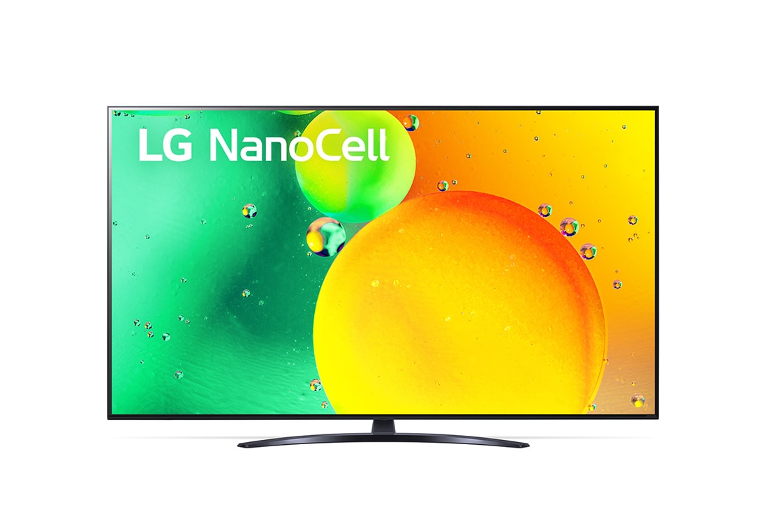 LG 75NANO796QA, A front view of the LG NanoCell TV, 75NANO796QA