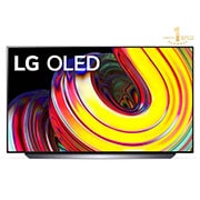 LG OLED TV 55 Inch CS Series, Cinema Screen Design 4K Cinema HDR WebOS Smart AI ThinQ Pixel Dimming, Front view , OLED55CS6LA, thumbnail 1