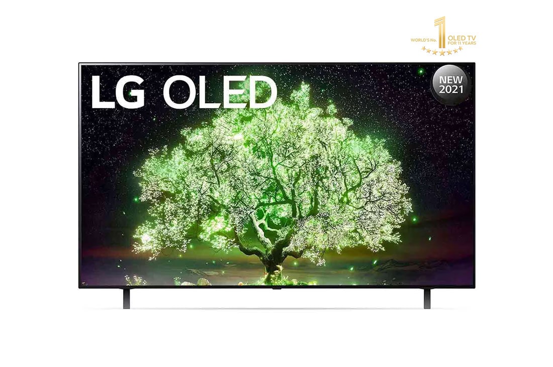 LG OLED TV 55 Inch A1 Series, front view, OLED55A1PVA