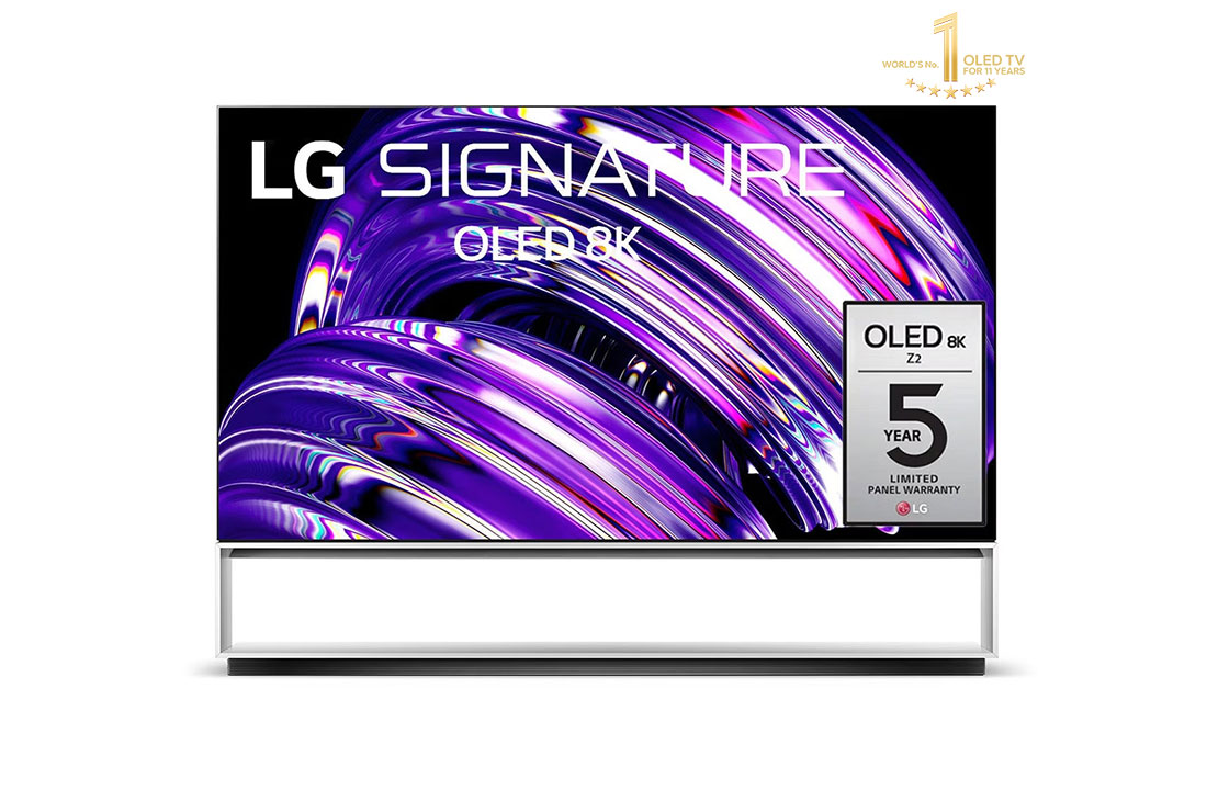 LG Z2 88 Inch 8K OLED Signature w/ ThinQ AI, Front view, OLED88Z26LA